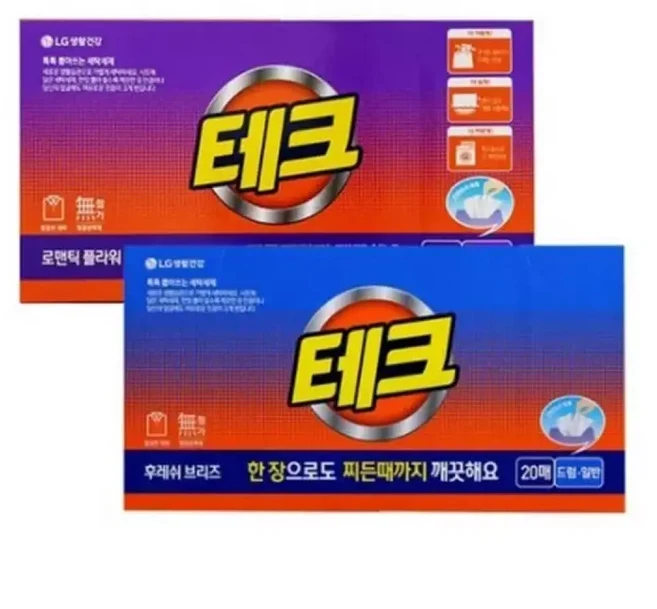 테그시트 뽑아쓰는 20매 시트형 테크시트, 1개