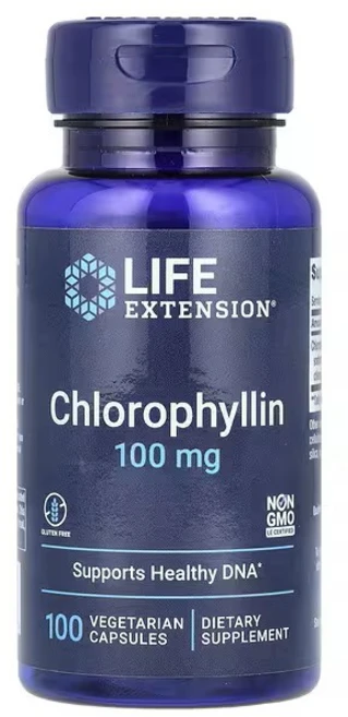 라이프익스텐션 클로로필린 100mg 식물성 캡슐 100정, 100 베지 캡슐, 1개 - 쿠팡