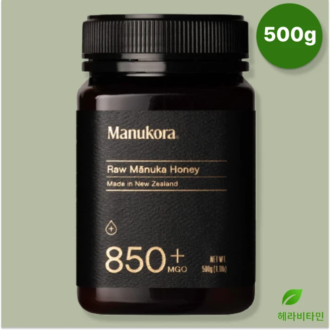 마누카꿀 마누코라 허니 MGO 850+ 뉴질랜드산 500g, 1개 - 쿠팡
