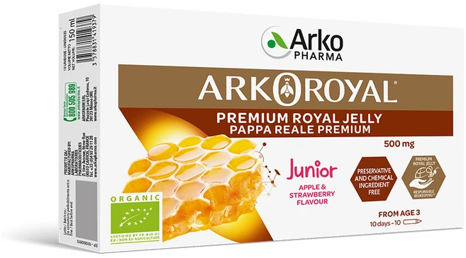 아코로얄 프리미엄 로얄젤리 주니어 500mg 유니카도스 (10병), 15ml - 쿠팡