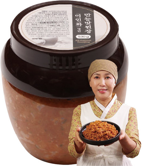 [나눔본가 업그레이드] 된장 쌈장 비빔 우리맛된장 큰단지와 작은단지구성 이인화 명인 명품 맛된장, 1박스, 1.96kg