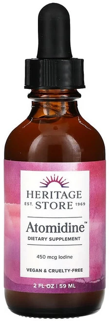 Heritage Store 아토미딘 450mcg 59ml(2fl oz) HRP-11113, Heritage Store, 아토미딘, 450mcg,, 1개, 59ml - 쿠팡