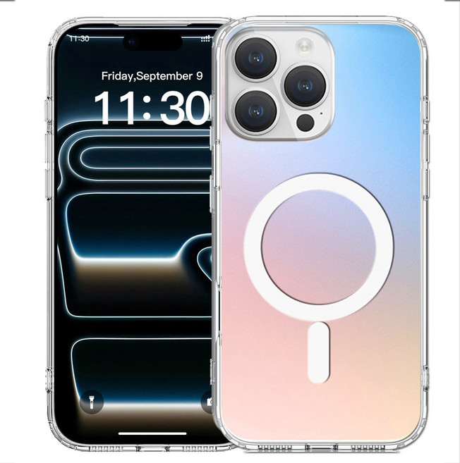 아이루스 그라데이션 맥세이프 투명 케이스