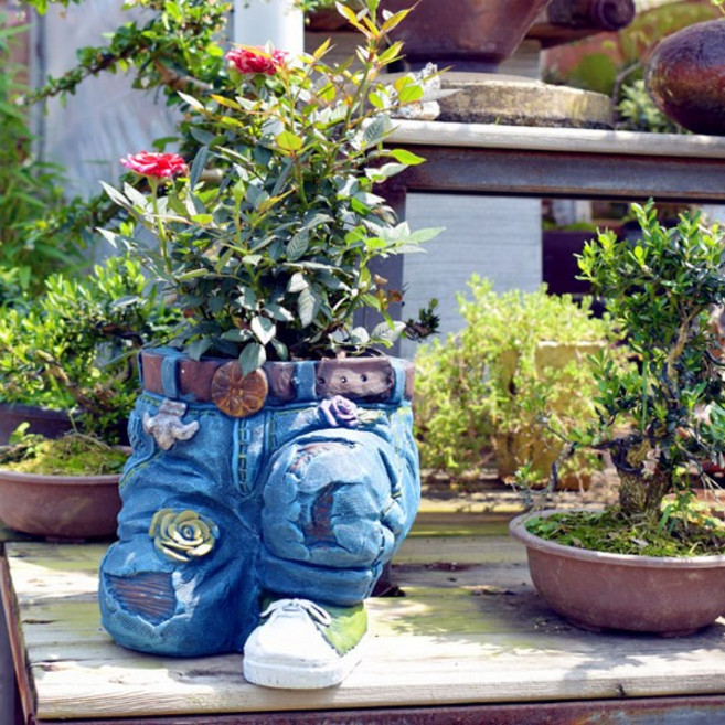 SAMARA 정원 청바지 화분 장식품 2종택1, 02