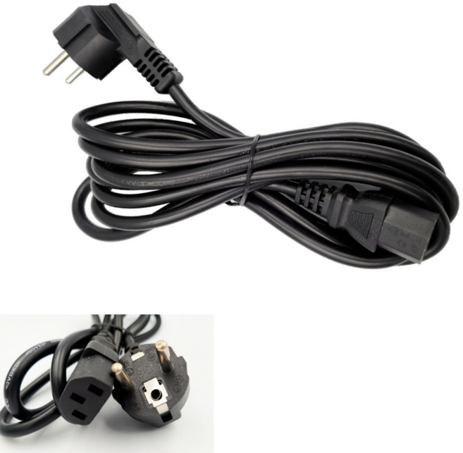 리틀브릿지 AC 220V 전기 코드선 컴퓨터 파워 전원 케이블 3M 16A, 1개