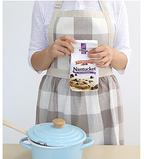 jh빅체크 하이디 앞치마 (3color), 베이지, 1개