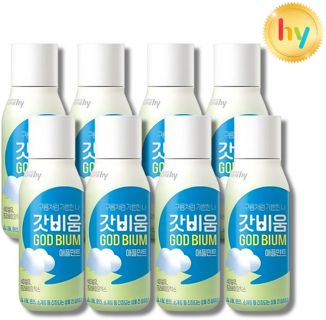 한국야쿠르트 갓비움 애플민트 230ml, 8개