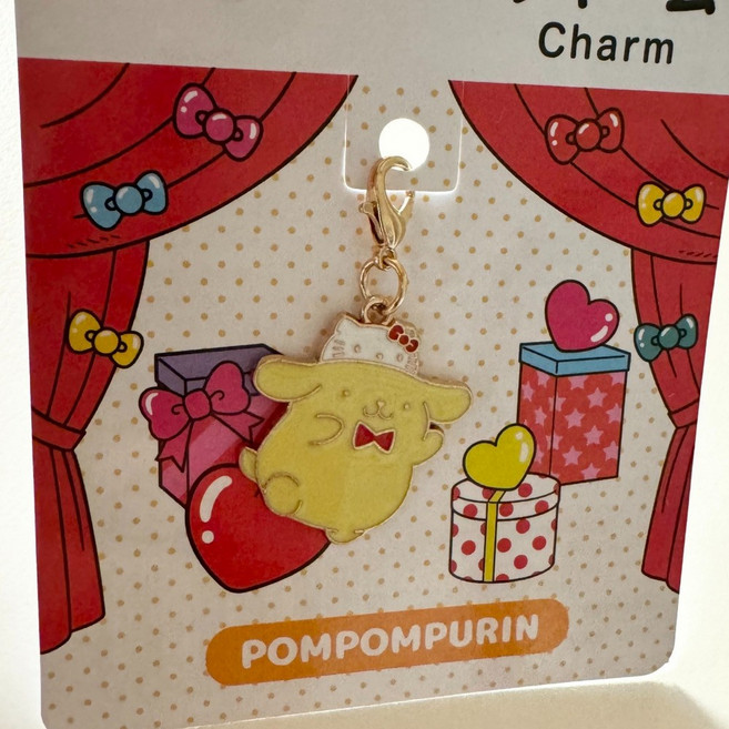 산리오 헬로키티 50주년 폼폼푸린 참 키링