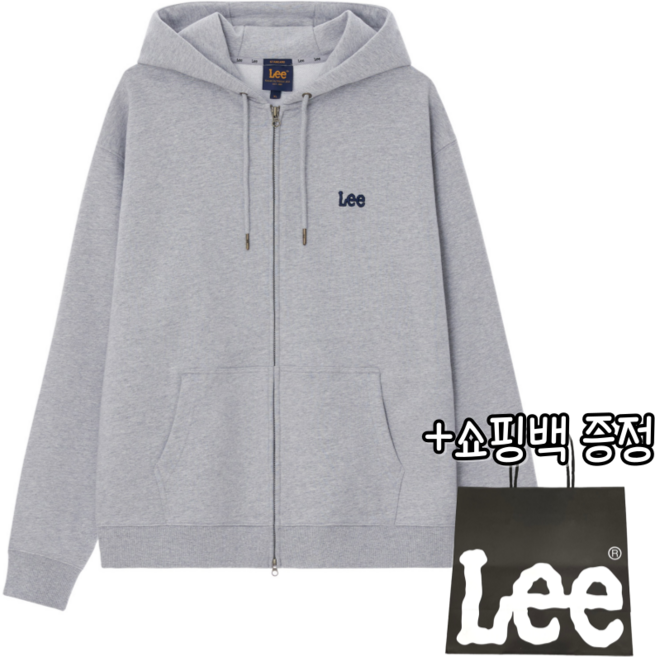 5위 - [당일출고/정품] Lee 리 스몰 로고 후드집업 (4color) + 쇼핑백