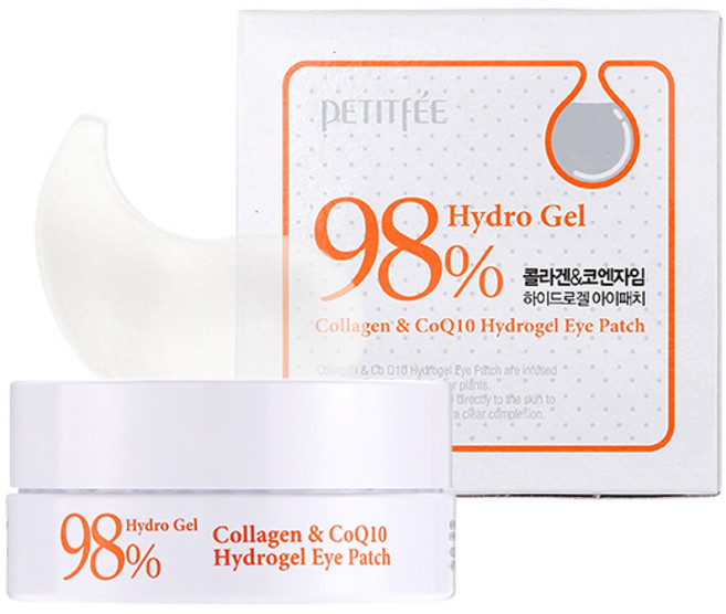 쁘띠페 콜라겐 & coQ10 하이드로겔 에센스 아이패치, 60개입, 2개