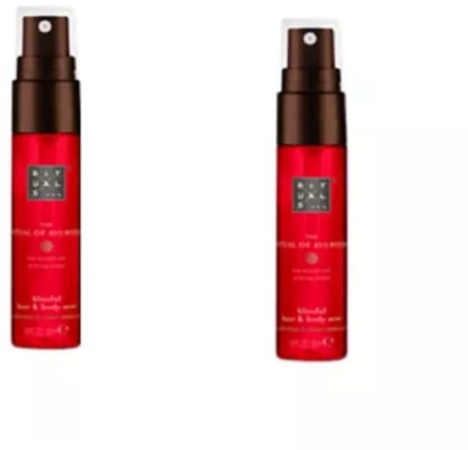 리투알스 아유르베다 인디언 로즈 헤어 바디 미스트, 20ml, 2개