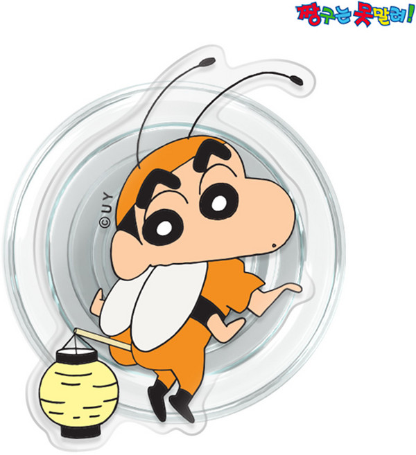 짱구는못말려 짱구 맥세이프 그립 톡 아크릴 스마트 거치대, 1개, 변신짱구-반딧불짱구
