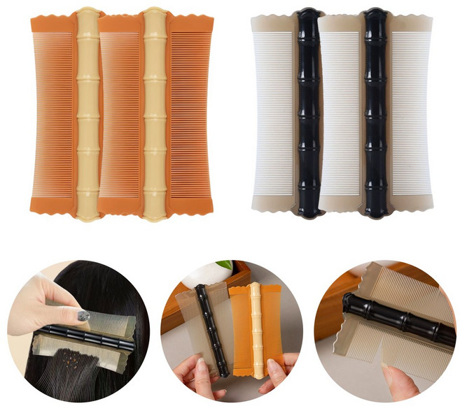 도나토르 촘촘 미세 머릿니 참빗2p, 2개, 옐로우