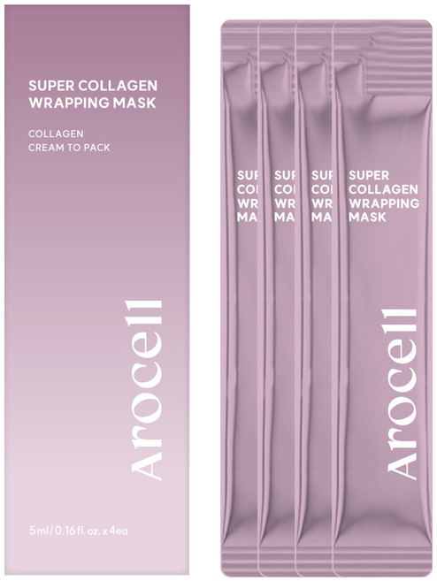 [본사정품] 아로셀 슈퍼 콜라겐 랩핑 마스크 [5ml X 4매입]