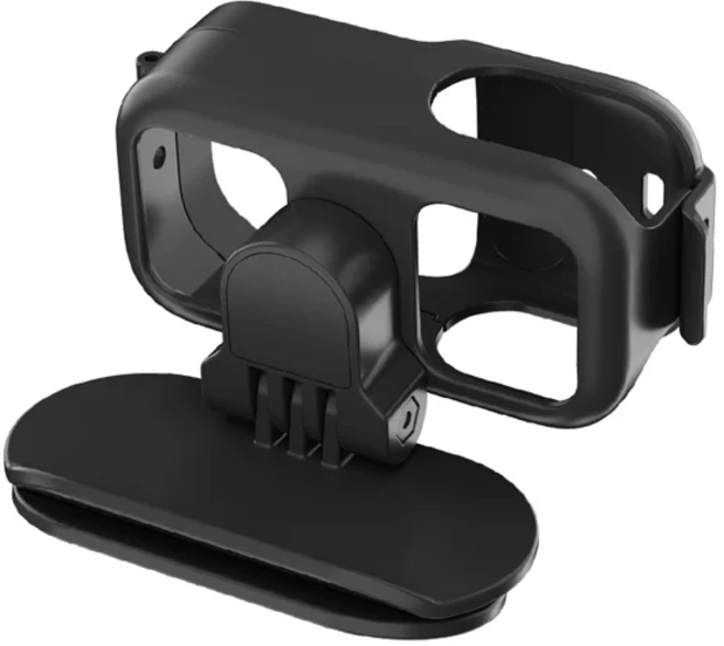 모자 클립 고정 프레임 DJI OSMO Nano Thumb 카메라 액세서리용 수평 촬영 어댑터 브래킷, 01 검정색, 01 유니버설