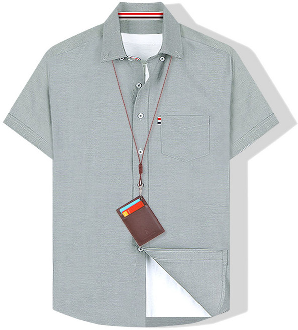 남자 여름 반팔 와이셔츠 구김없는 정장 셔츠 옥스포드 남방 남성 빅사이즈 95~130