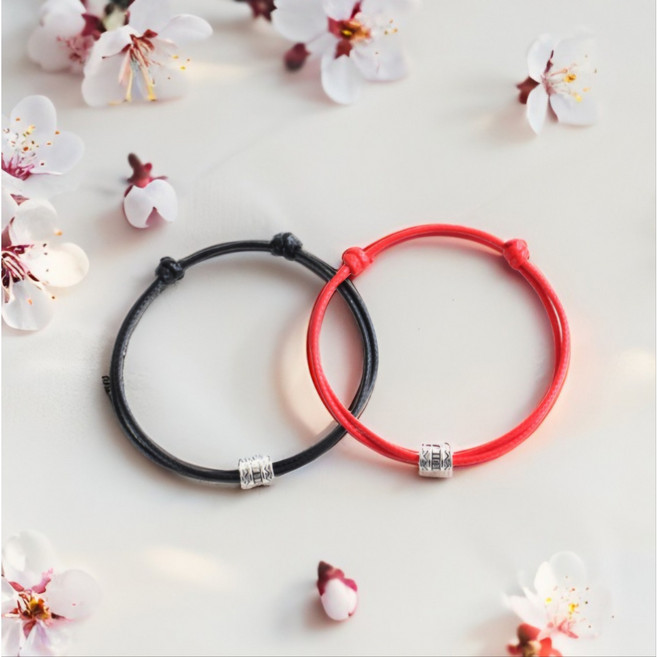 [1+1] 유토리 소원성취 행운의 매듭 팔찌 커플 우정 건강 재물 금전 운 성공 소원 성취