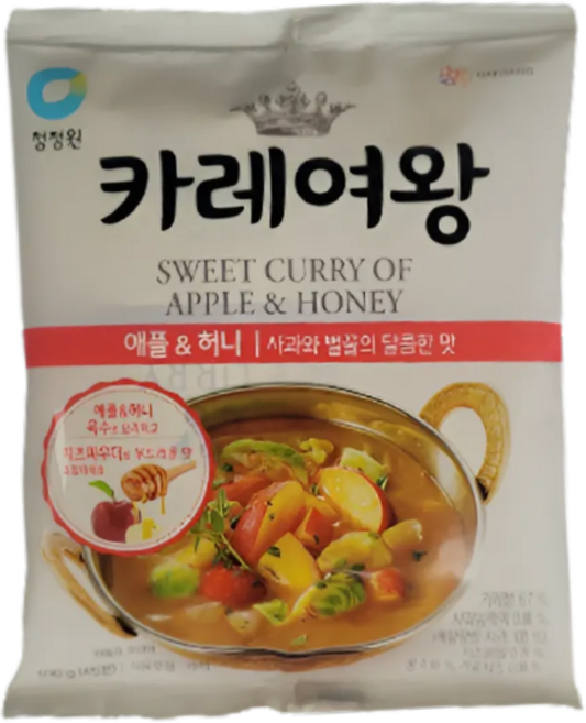 카레여왕 애플 앤 허니 분말카레, 108g, 16개