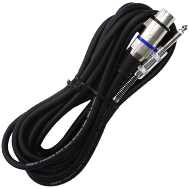 금영 TJ미디어 노래방 마이크 줄 마이크코드 검정줄 5m