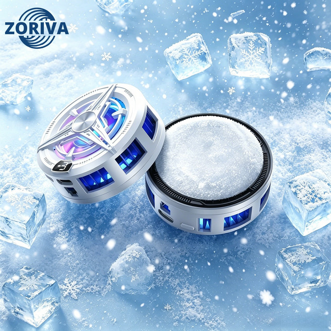 ZORIVA 휴대용 폰쿨러 반도체자석 라디에이터 강력냉각 클립형라디에이터, 1개, 화이트-PRO