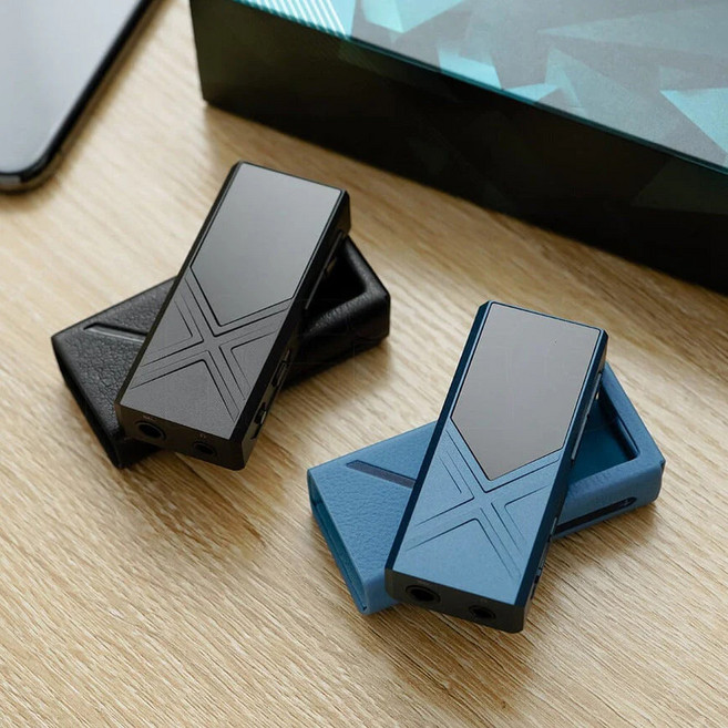 FiiO 피오 KA17 헤드폰 앰프 휴대용 디코딩 듀얼 DAC, 블루