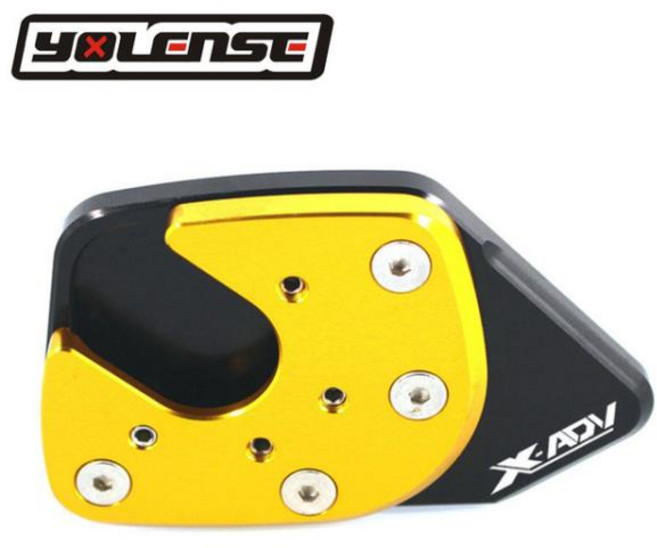 혼다 XADV 750 2017-2020 오토바이 CNC 사이드 스탠드 패드 플레이트 확대기 확장 지원, 1개