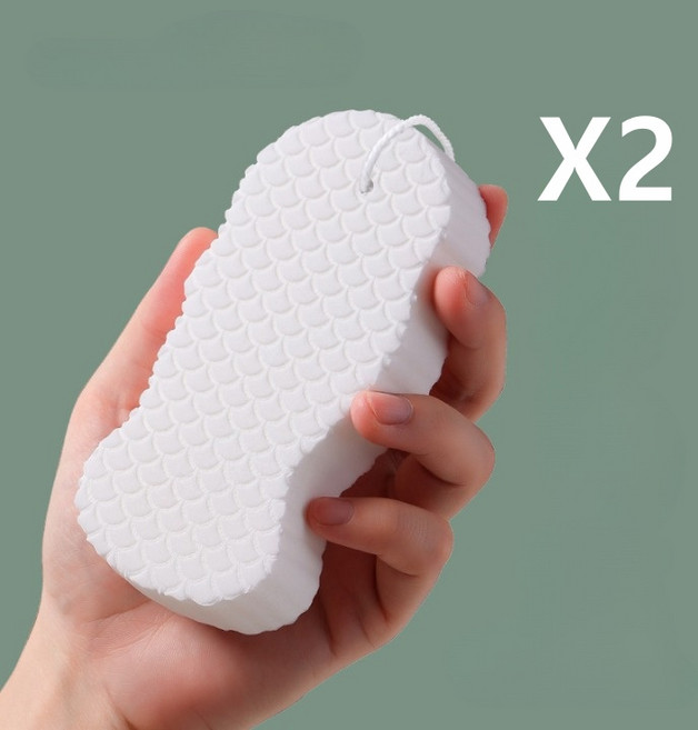 그로스팡 때밀이 스폰지, 1개, 화이트