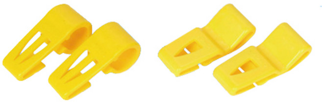 오토스 안전 고글 밴드클립 A-6200 작업 보호 안전모 고정, 1개