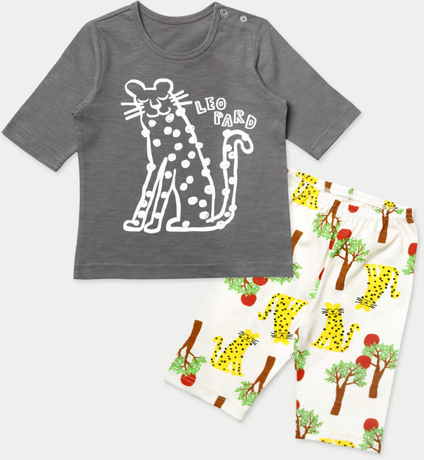 멜리스 국내생산 치타 유아동 7부 코튼모달 슬러브 내의 상하세트