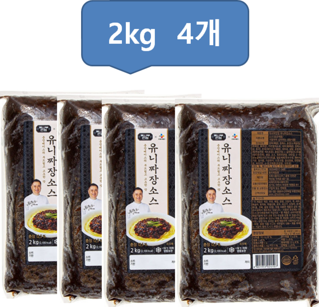 옥사부반점 유니짜장소스 2Kg, 4개