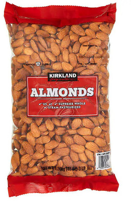 Kirkland 커클랜드 시그니처 수프림 홀 아몬드 1.36kg Signature Supreme Whole Almonds, 1개