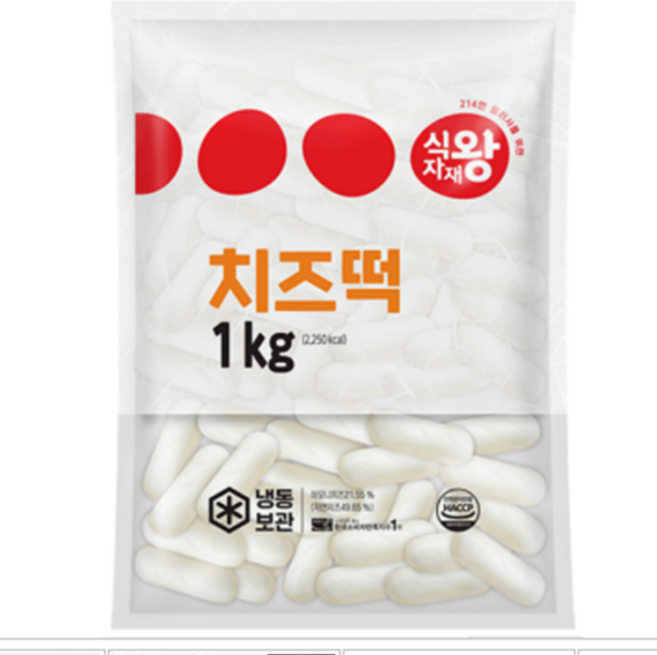 식자재왕 치즈떡, 1개, 1kg