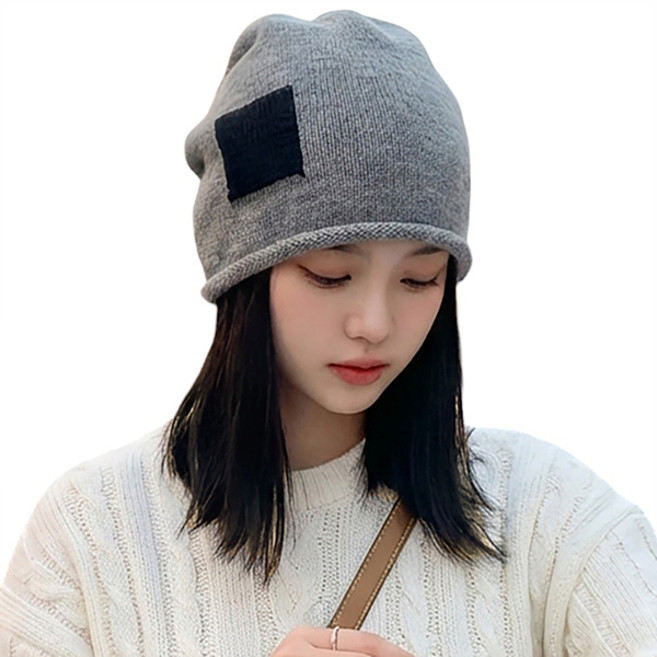 가발위드 비니 모자가발 스트레이트 중단발 일체형 M006, 1개, 그레이+네츄럴블랙