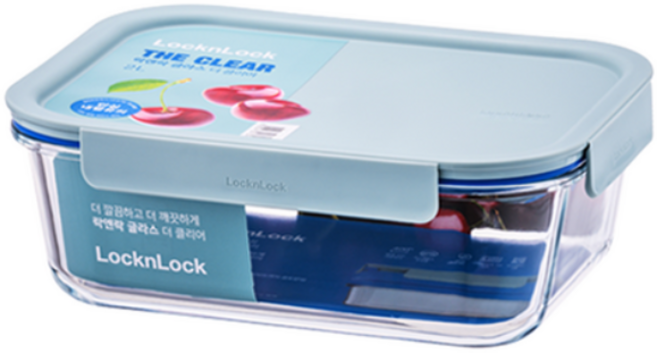 락앤락 더 클리어 직사각 밀폐용기 민트 2L, 5개, 단일제품