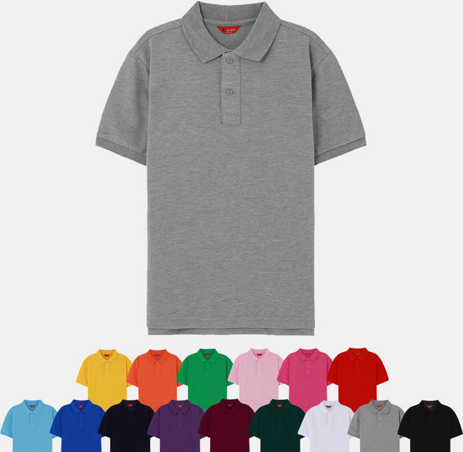 반팔 솔리드카라 20수 옆트임 티셔츠 반팔 남성 여성 S~3XL 커플 단체티 빅사이즈