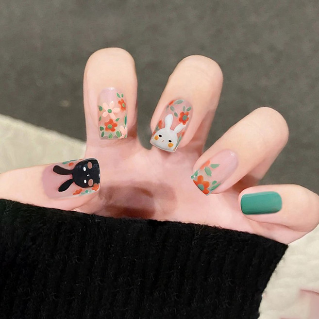 잇템샵 젤 네일스티커 네일패치 손톱스티커 손톱연장 스티커 여름 네일 젤네일 셀프네일스티커, 1개, 여름네일_상콤25_85