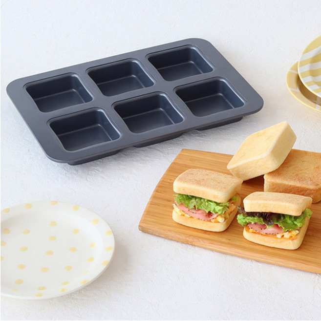 이홈베이킹 코타 큐브 잉글리쉬 머핀팬6구, 1세트