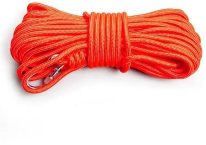 등산카라비너암벽 야외 등반 안전 로프 소방선 낙하산 캠핑 하이킹 생존 도구 후크 포함 -, 2) 6mmX30M