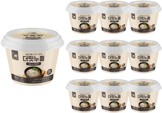 헬스앤뷰티 더핏누들 곤약면 NEW 우동맛 4+4+2 (총 10팩), 10개, 183g