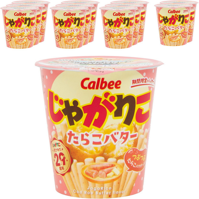 Calbee 卡樂比 明太子奶油風味薯條, 12個, 52g