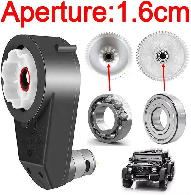 1.6cm 구경 6V 12V 24V RS550 RS570 RS555 고속 고출력 전동 자동차 모터 기어박스 (베어링 엔진 ), 10 12V550 40000RPM, 1개