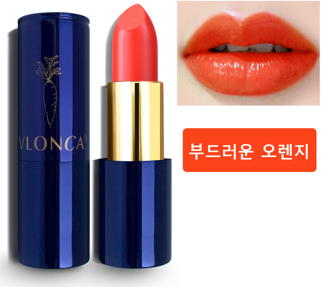 VLONCA 벨벳 가벼운 매트 립스틱 방수방한 롱래스팅 묻어나지않고 번짐적음 황피 추천 민낯 데일리 사용 가능, 1개, 012# 부드러운 오렌지