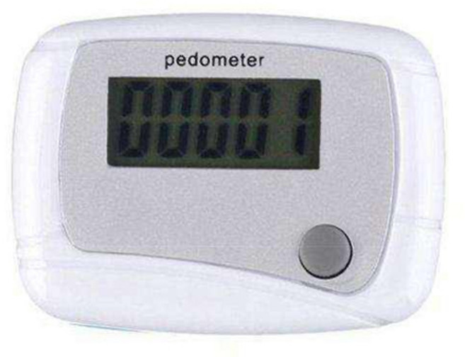 초소형 만보계, 화이트, 1개