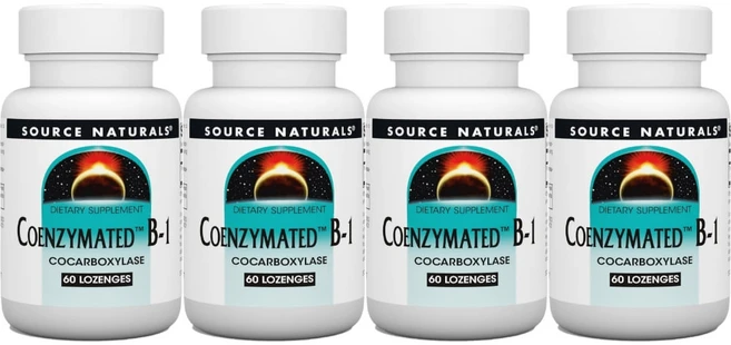 소스네츄럴스 Coenzymated B-1 사탕 정제 60정, 4개 - 쿠팡