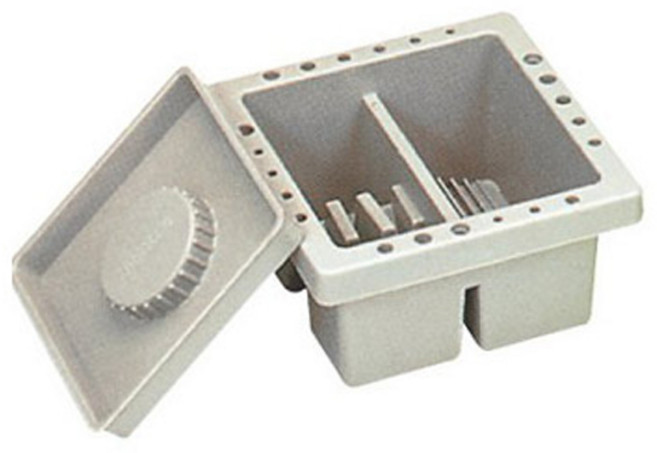 단아미 사각 물통 소 2칸 뚜껑 있음 미술 준비물