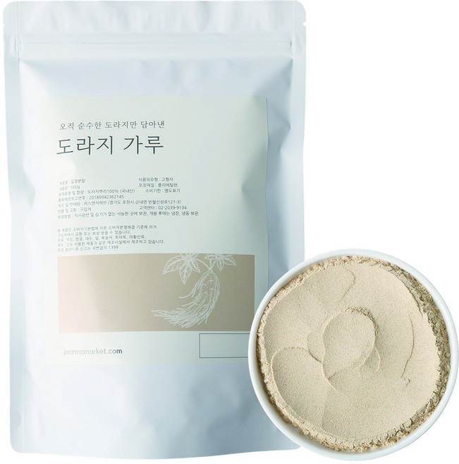 죠애나 3년근 도라지 가루 분말 100% 국내산, 1개, 500g