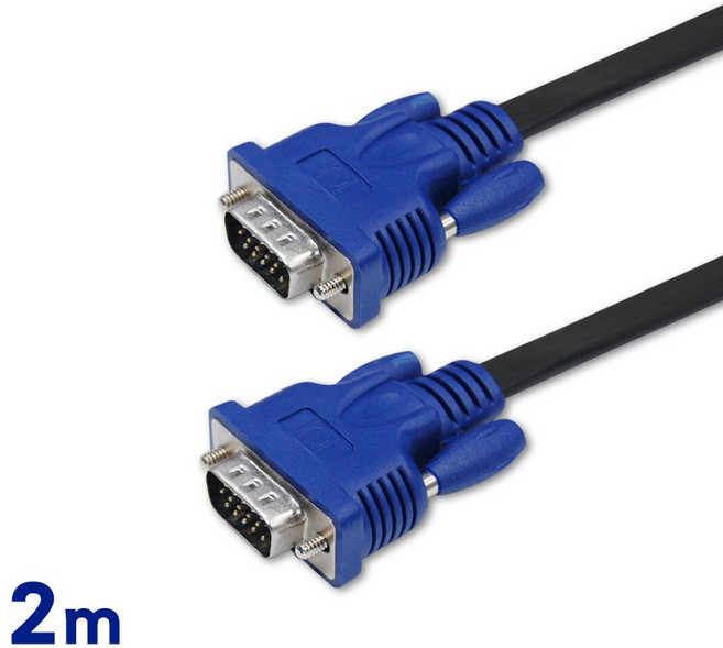 CX 超薄型 VGA 3+4 螢幕訊號線 公對公 HD 監視器 顯示器 D-sub 15P 扁線 VGA頭, 1條