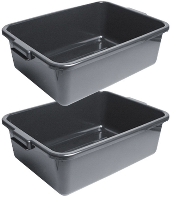 월드크린 서빙카 식기수거함 버싱 설거지 박스, 2개, 그레이