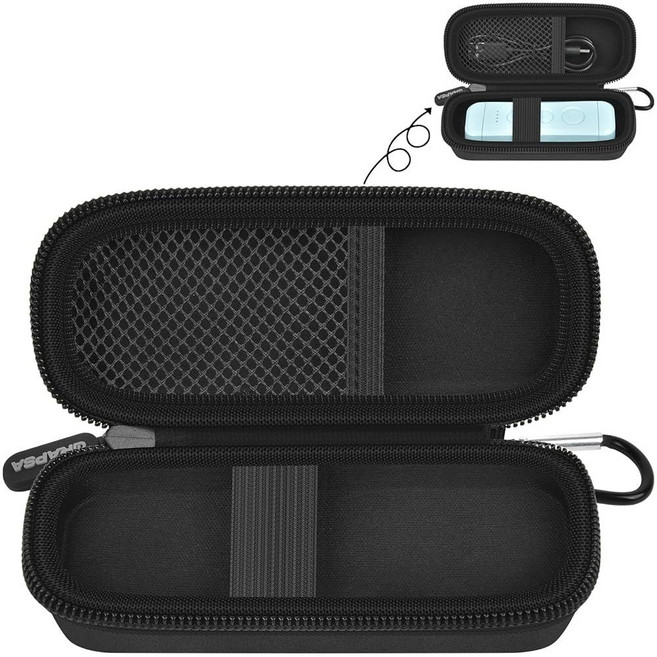 Grapsa Glocusent 독서용 조명용 클립온 북 라이트 케이스 Gritin 소형 책 조명 86lux 독서용 램프용 휴대용 및 귀여운 보관 케이스 가정/여행/실외용