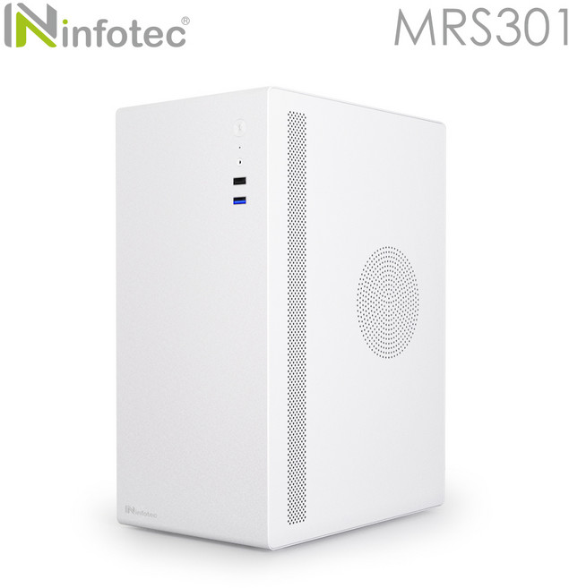 infotec MRS301 迷你電腦機殼 M-ATX, 1個, MRS301(白色)